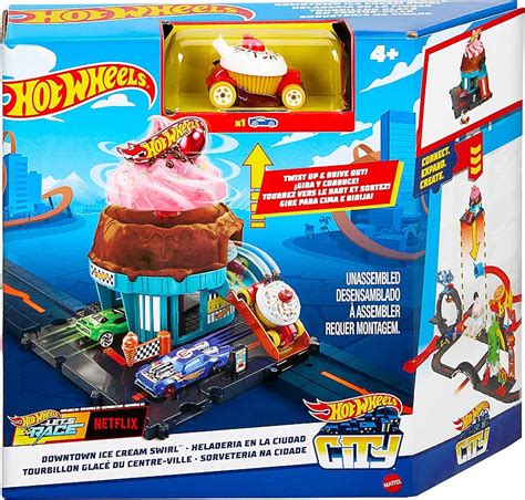 Hot Wheels City Pista De Brinquedo Sorveteria Mattel Htn Star Brink Brinquedos