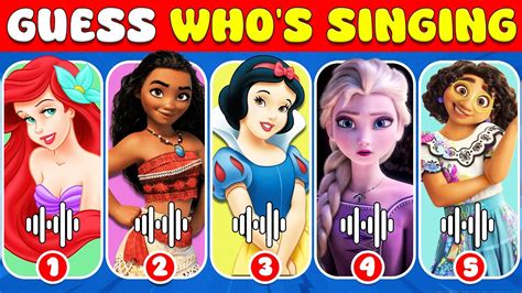 Guess Who S Singing Disney Song Challenge Elsa Moana Mirabel