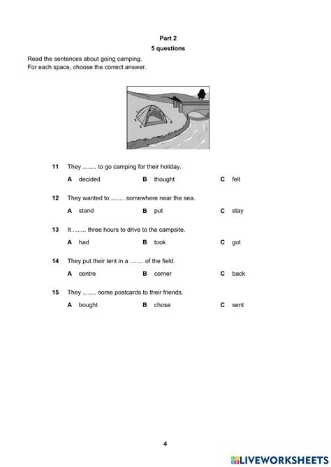 Cambridge Placement Test Part 1 Online Exercise For Live Worksheets