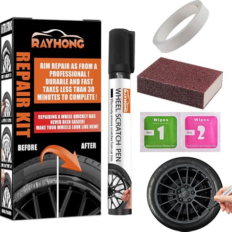 Wheel Scratch Repair Kit X In Car Rim Repair Kit Kit Curb