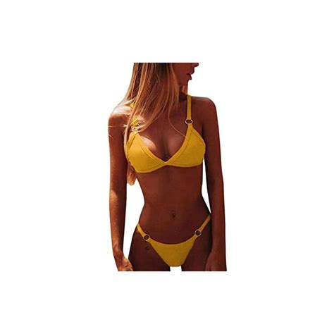 CheChury Costumi Da Bagno Donna Mare Bikini Due Pezzi Push Up Reggiseno