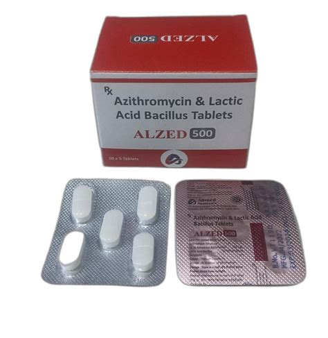 Azithromycin 500 Mg And Lactic Acid Bacillus 60 Million Spores Tablet