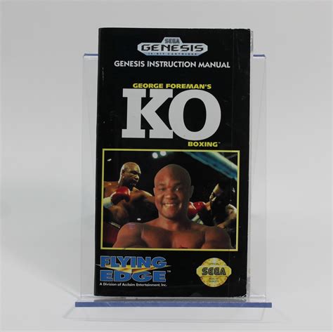 Manual George Foreman S KO Boxing Sega Genesis GEN GEORG