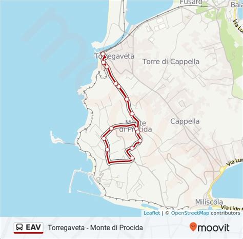 Linea Eav Orari Fermate E Mappe Monte Di Procida Torregaveta