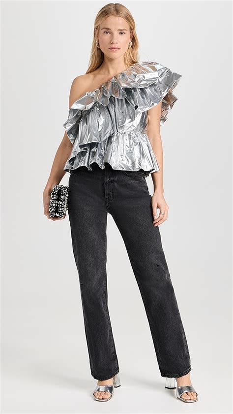 Endless Rose Metallic Tiered Top Shopbop