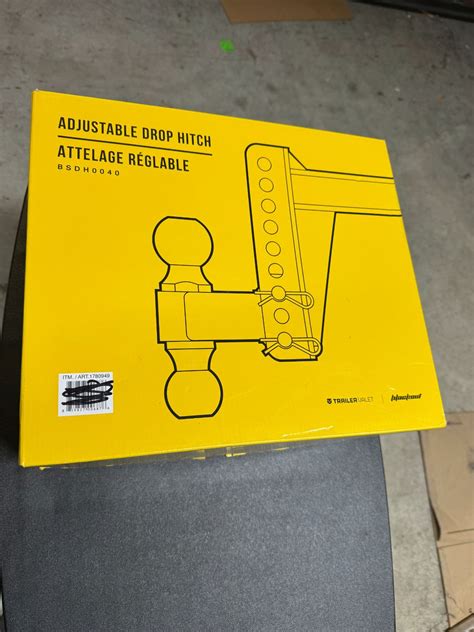 Trailer valet adjustable drop hitch