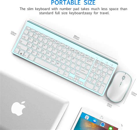 Buy J Joyaccess Aluminum Wireless Keyboard And Mouse Combo Slim