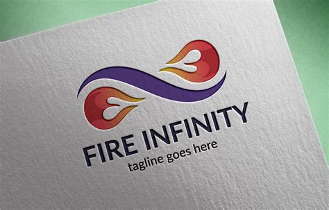 Fire Infinity Logo Branding And Logo Templates Creative Market