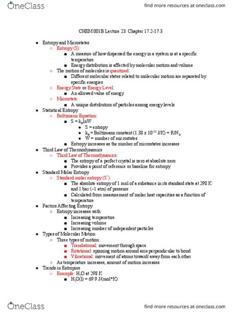 OneClass 19 How Does The Standard Entropy Of A Substance Depend On