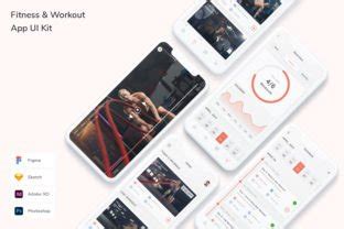 Fitness Workout App Ui Kit Graphic By Betush Creative Fabrica