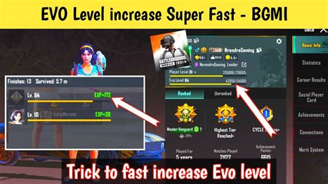 How To Increase Evo Level In Bgmi 2023 How To Increase Tdm Level In