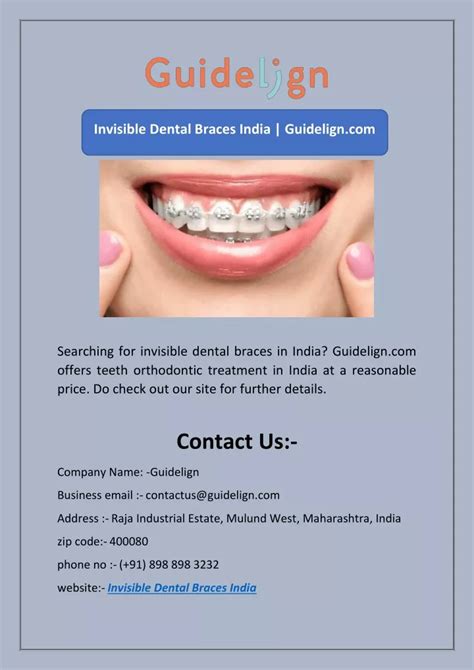 Ppt Invisible Dental Braces India Powerpoint