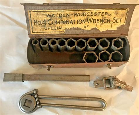 Vintage Walden Worcester Combination Wrench Set Very Good Shape No