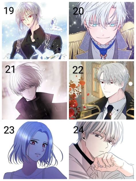 Silver Haired Manhwa Characters