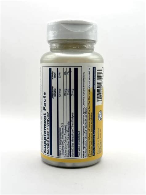 Solaray - Vitamin D3 & K2 - G&W Herbs