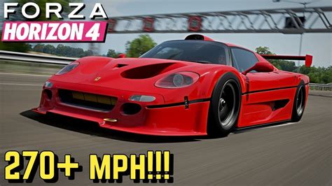 FORZA HORIZON 4 270 MPH Ferrari F50 GT Setup YouTube