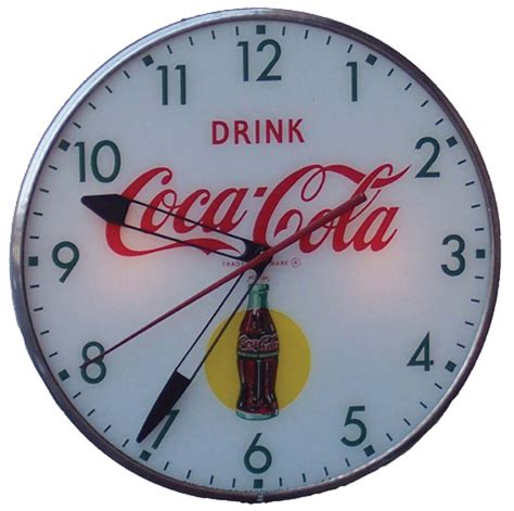 Coca Cola Lighted Clock Antique Advertising Value And Price Guide