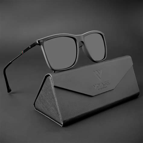 Voyage Wayfarer Polarized Sunglasses For Men And Women Black Lens Mat