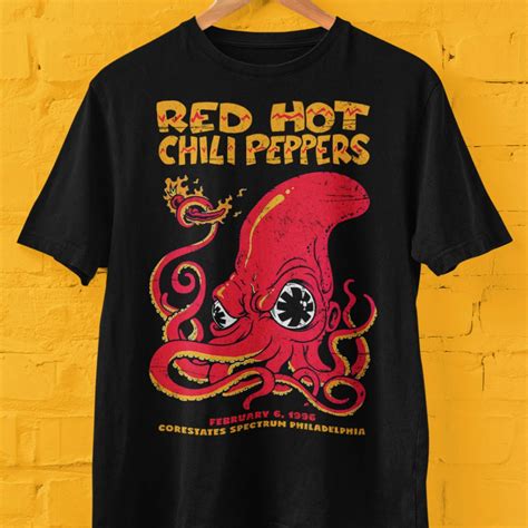 Camiseta Red Hot Chili Peppers Unissex Algod O Streetwear B Sico Confort Vel Shopee Brasil