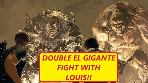 Double El Gigante Fight Resident Evil Remake Youtube