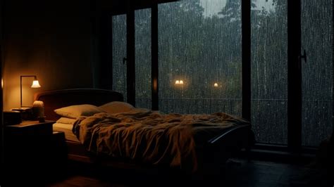 Goodbye Insomnia With Heavy Rain At The Window White Noise Dispels