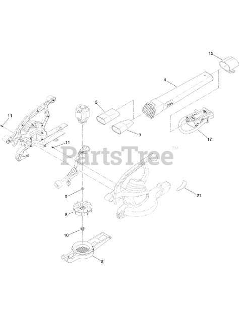 Toro 51621 - Toro Ultra Plus Blower Vacuum (SN: 319000001 - 319022021) (2019) Blower Tube and ...