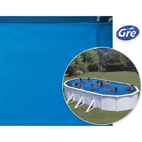 Liner Hors Sol Ovale Coloris Bleu Pour Piscine Gre Pool