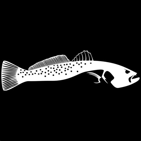 Speckled Trout Silhouette