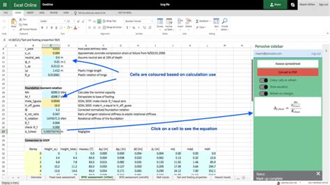 Structural Engineering Spreadsheets Inside Pensolve Engineering Spreadsheet Review Software — Db