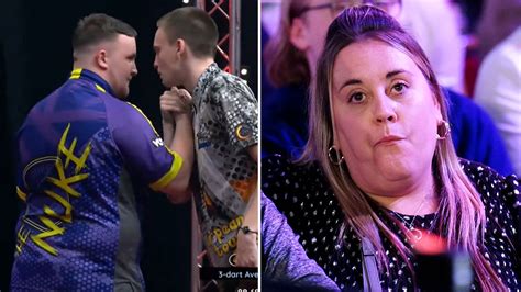 Luke Littler's mum responds after her son is SQUARED UP to by fuming ...