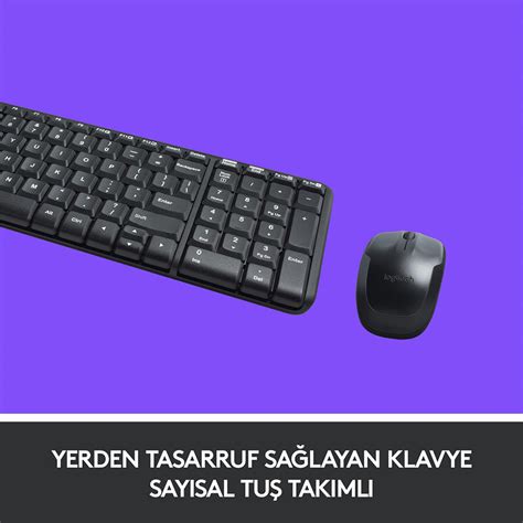 Logitech Mk Combo Q Klavye Mouse Kablosuz Set Avansas