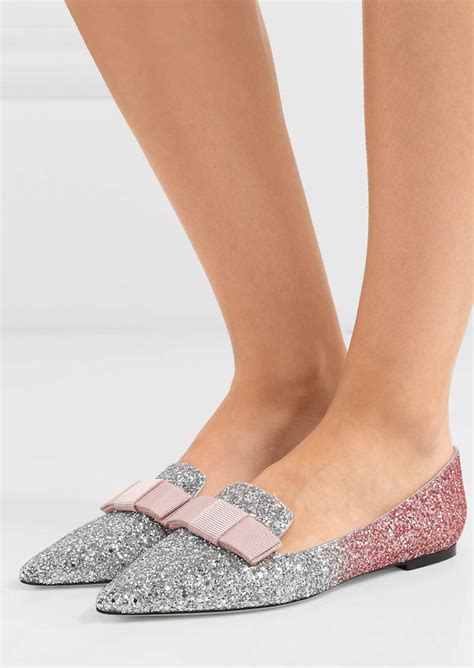 Shop Glitter Metallic Sparkly Flats