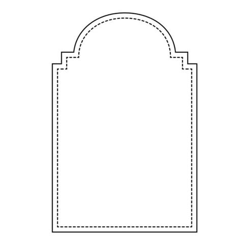 Download Customizable Arched Template For Paper Crafts Frames Online