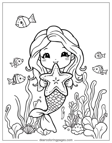mermaid coloring pages   printable coloring pages