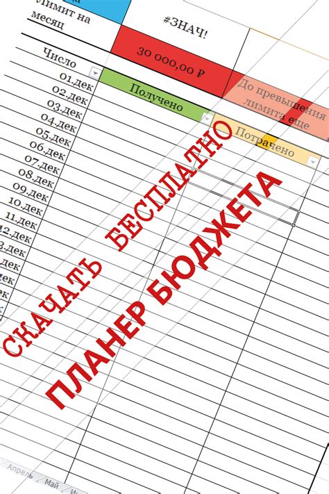 Планер бюджета: контроль расходов и достижение целей