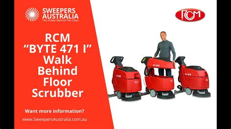 RCM BYTE 471 I Walk Behind Floor Scrubber From Sweepers Australia