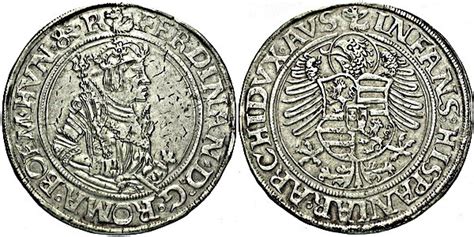 1 Thaler Ferdinand I Joachimsthal Reino De Bohemia Numista