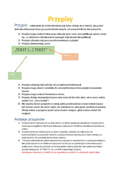 Przypisy Przypisy Przypis odniesienie do źródła lub informacji