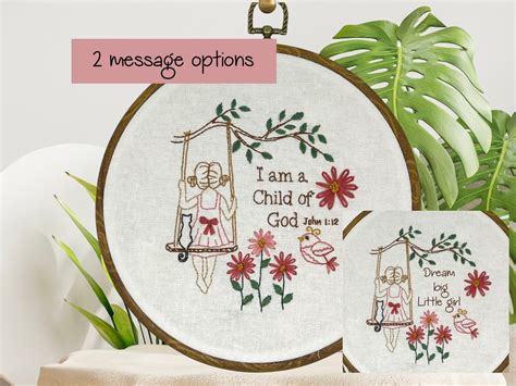 John 112 Christian Hand Embroidery Kit For Beginner Baby Nursery Wall