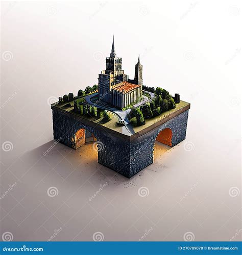 Turin, Piedmont, Italy Microcity Model. Generative AI. Stock