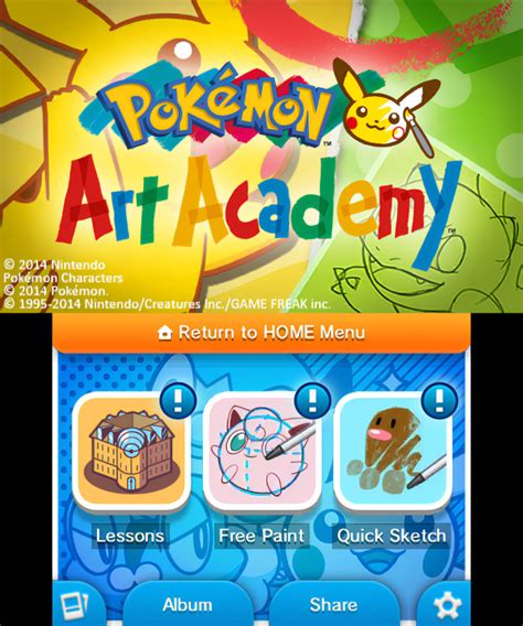 Pokémon Art Academy Game Ui Database