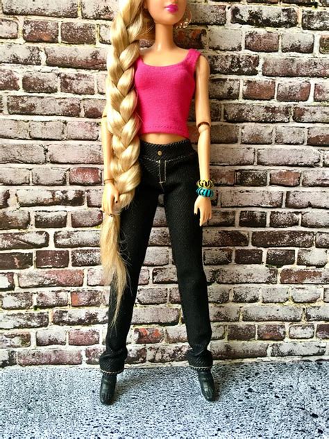 Sumpf Bison Amphibisch Barbie Jeans Fashion Sieg Bis Um Selten