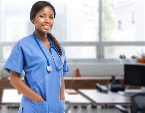 Pictures Black Nurses Black Nurse Portrait — Stock Photo