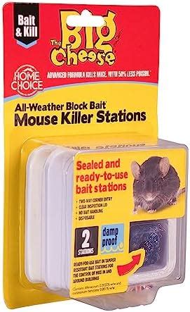 The Big Cheese Ready Baited Mouse Killer Station Twinpack Kills Mice