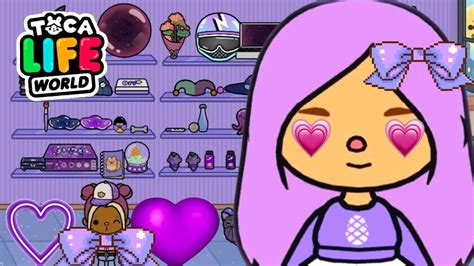 ALL PURPLE FREE ITEMS In Toca Life World Toca Boca Collection YouTube