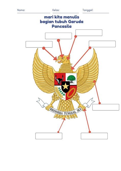 E Lkpd Lambang Garuda Pancasila Worksheet Live Worksheets NBKomputer