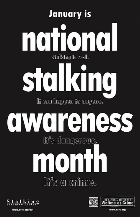 January 2012 Is National Stalking Awareness Month