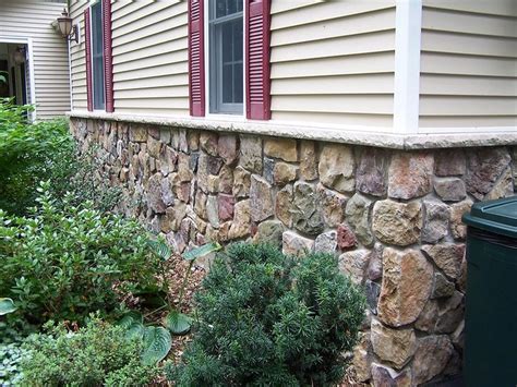 Bucks County Dressed Fieldstone Manufactured Stone Outside House