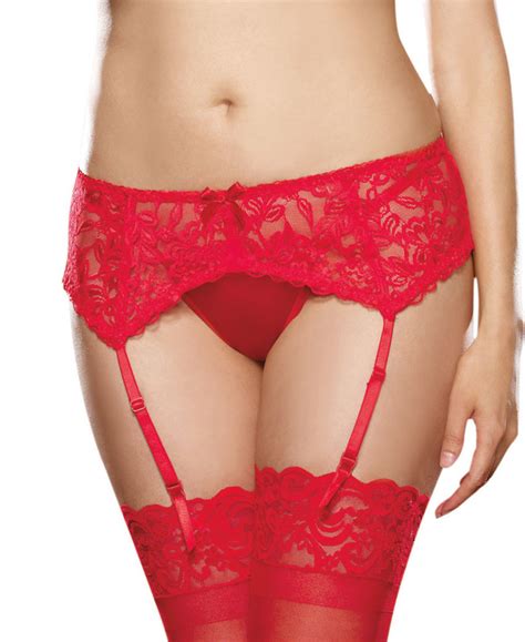 Brand New Plus Size Scalloped Lace Garter Belt Dreamgirl 8735x Ebay