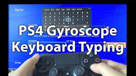 Ps4 Gyroscope Typing Keyboard Playstation 4 Tips And Tricks Youtube